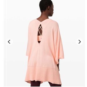 Lululemon Key to Warmth Wrap Open Cardigan One Size Ballet Slipper Pink Office